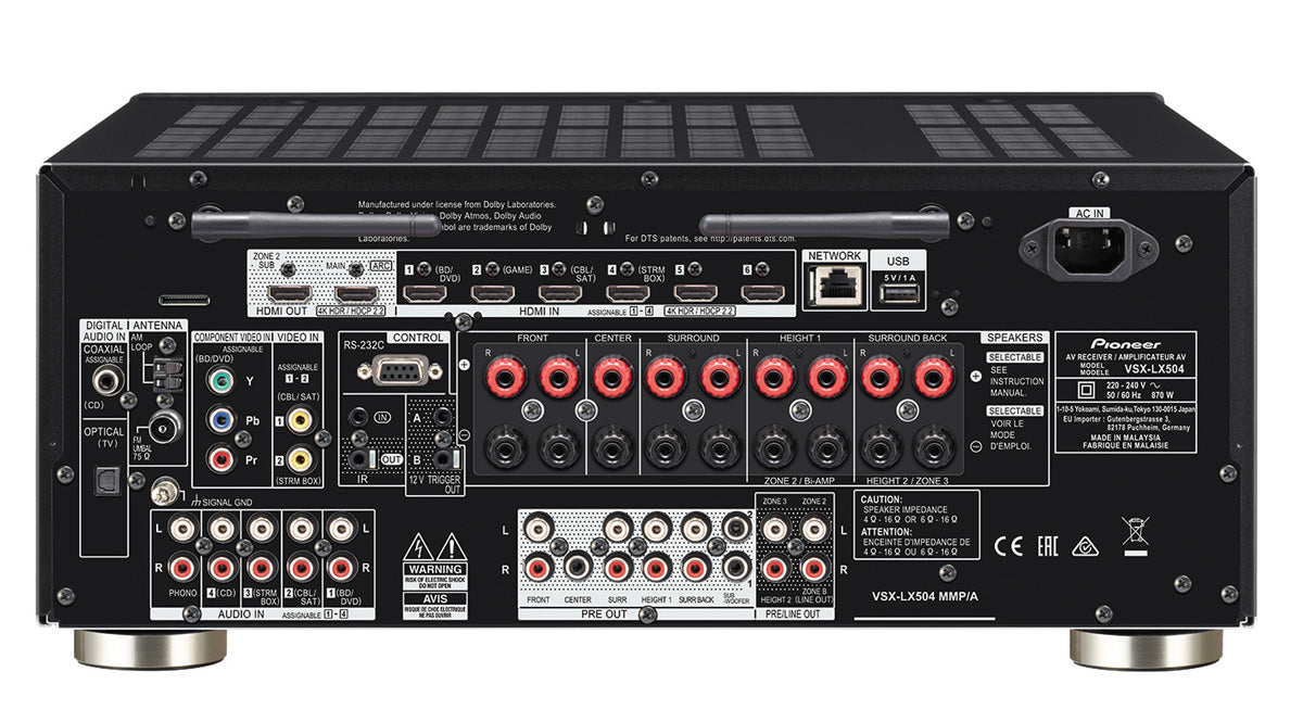 Pioneer VSX-LX505 9.2-kanals Receiver (Sort, 9x180W)