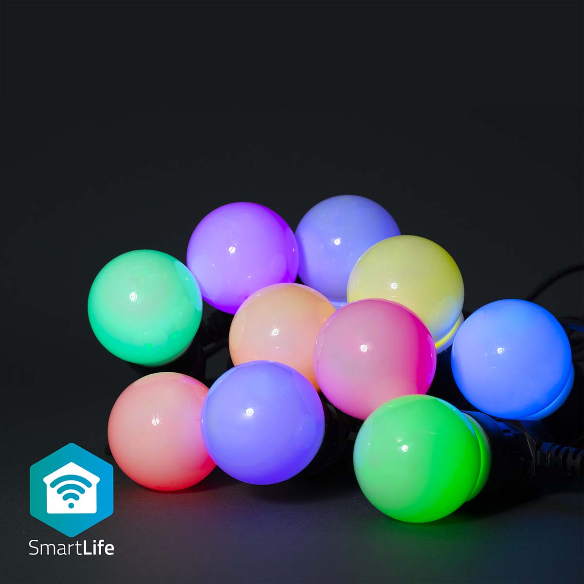 SmartLife Dekorativ Lyskæde m. 10 stk. LED Pærer