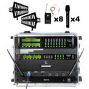 Renton Rack Trådløst Kombi System (4 Håndholdt + 8 Headset)