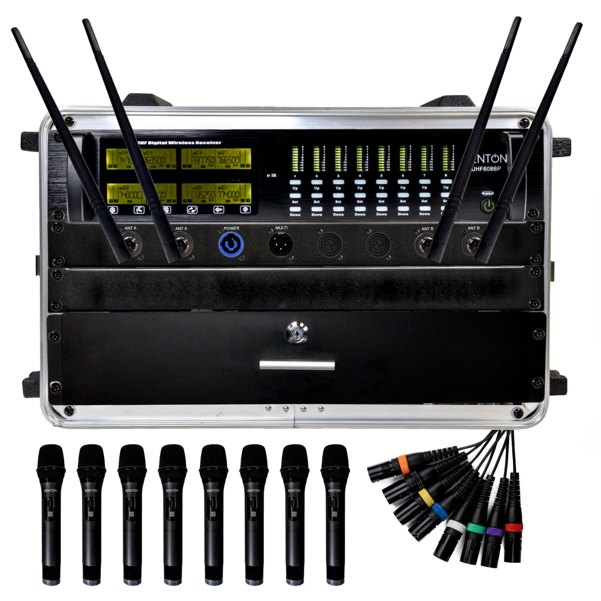 Renton Rack Trådløst System (8 Håndholdt)