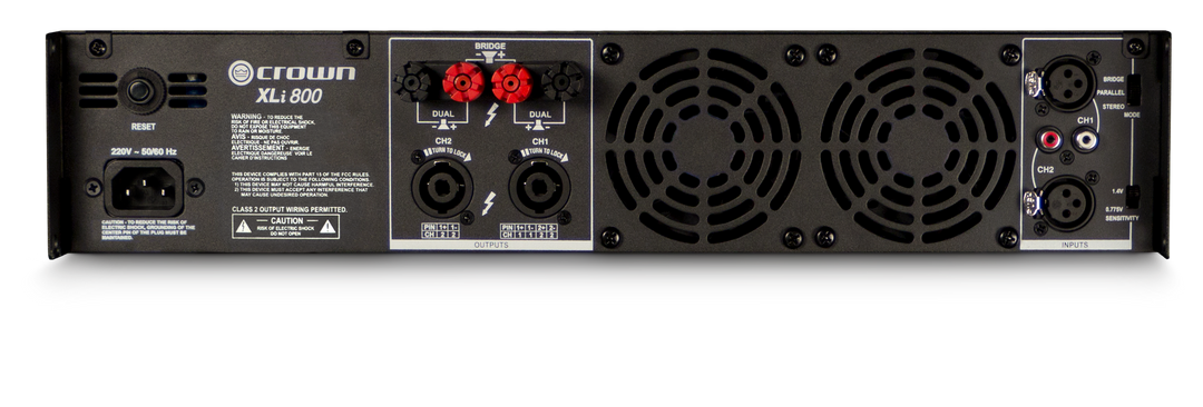 Crown XLi800 Effektforstærker (2x200W, 8 Ohm)