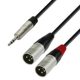 Y-splitkabel Minijack til XLR han (1,8m)