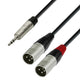 Y-splitkabel Minijack til XLR han (1,8m)