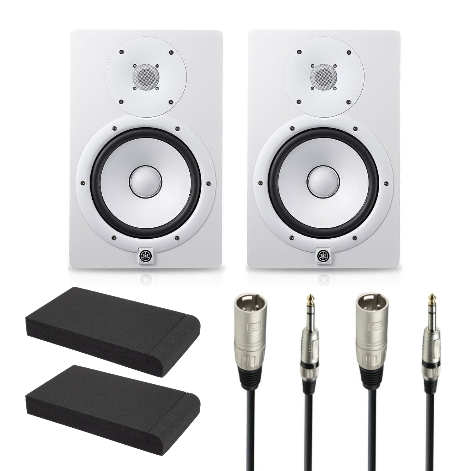 Yamaha HS7 Studiemonitor Startpakke (Hvid)