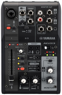 Yamaha AG03 MkII - Live Streaming Bundle (Sort)