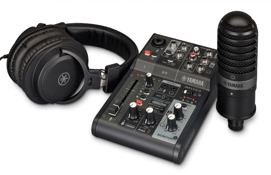 Yamaha AG03 MkII - Live Streaming Bundle (Sort)