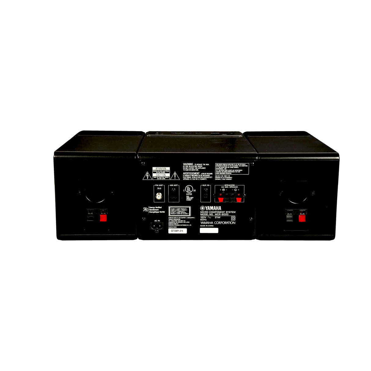 Yamaha MCR-B020 musikanlæg med Bluetooth, Sort