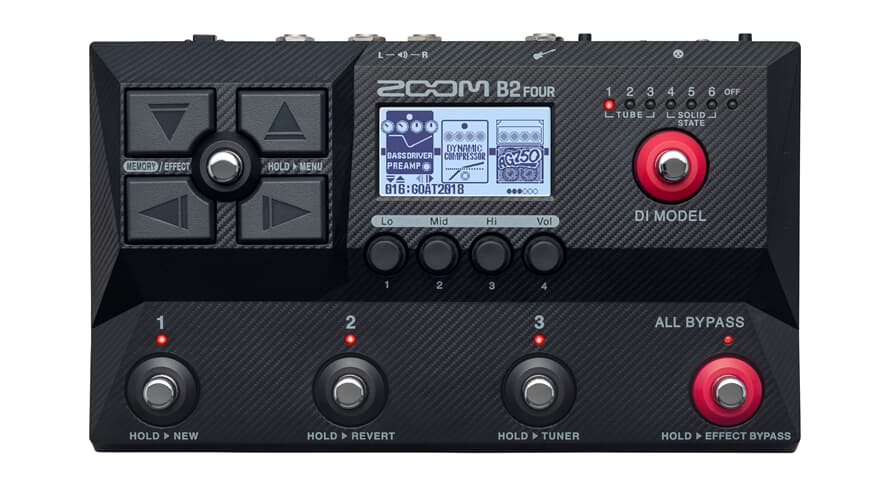 Zoom B2 FOUR Bas Multieffekt
