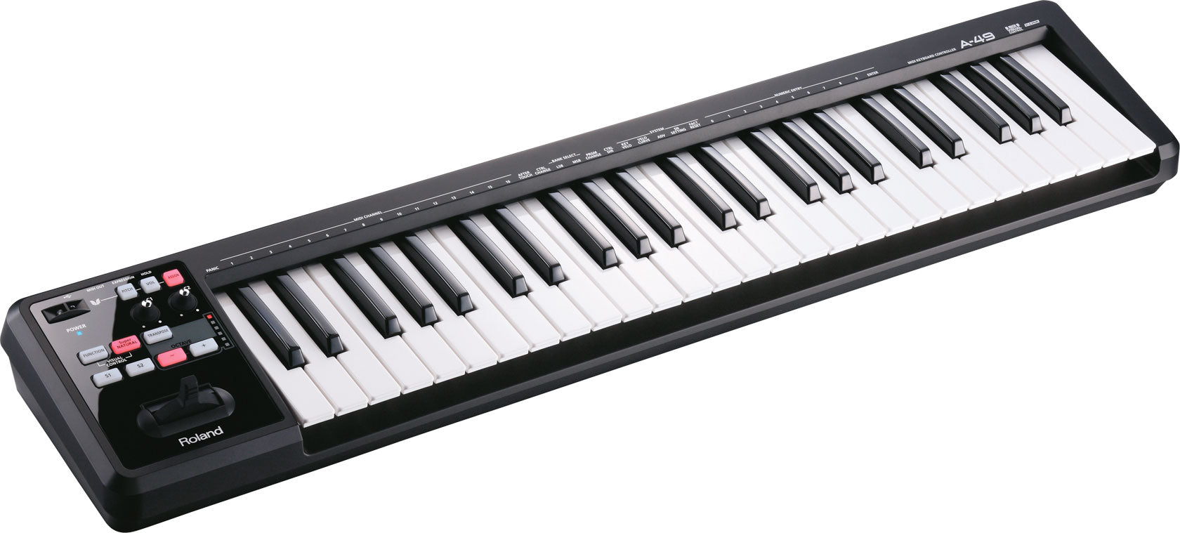 Roland A-49-BK MIDI-Keyboard (Sort)