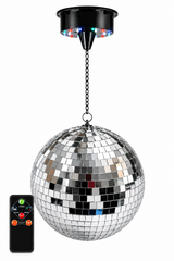 Light4Me Spejlkugle 30 cm med LED, Motor og Fjernbetjening