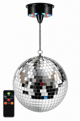 Light4Me Spejlkugle 40 cm med LED, Motor og Fjernbetjening