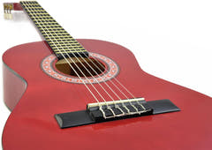 DiMavery AC-303 Klassisk Spansk Guitar 1/2 (Rød)