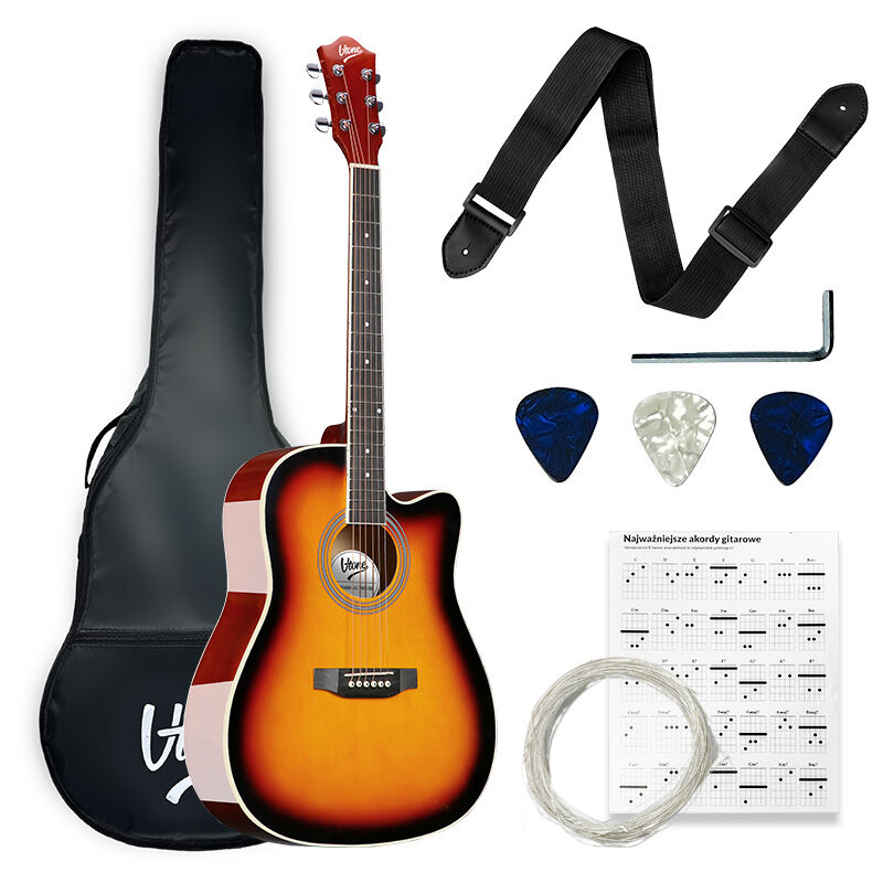 V-TONE AG TWO SB Akustisk Guitar Begyndersæt, Sunburst