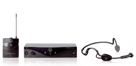 AKG WMS45 Trådløst Sport Hovedbøjlesystem - A (530 - 560 MHz)