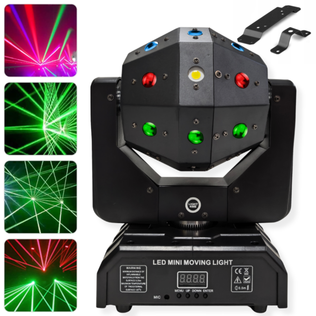 LIGHT4ME ATLAS bevægelig 4-i-1 LED multieffektlampe