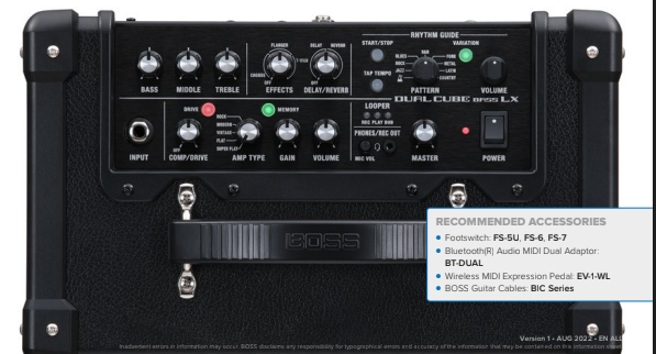 Boss Dual Cube Bass LX Basforstærker