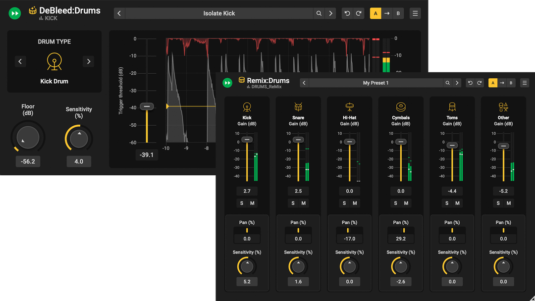 Drum Production Suite UPG from DeBleed:Snare