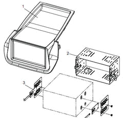 21CT23FT09 2-DIN Ramme til Fiat