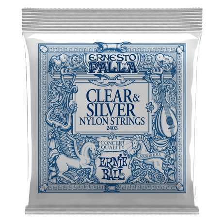 Ernie Ball Ernesto Palla Clear & Silver Guitarstrenge (Klassisk)
