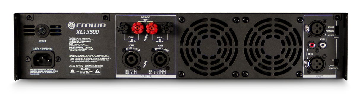 Crown XLi3500 Effektforstærker (2x1000W, 8 Ohm)