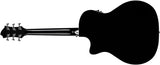 Hagstrom Siljan II Grand Auditorium Western Guitar (Sort)