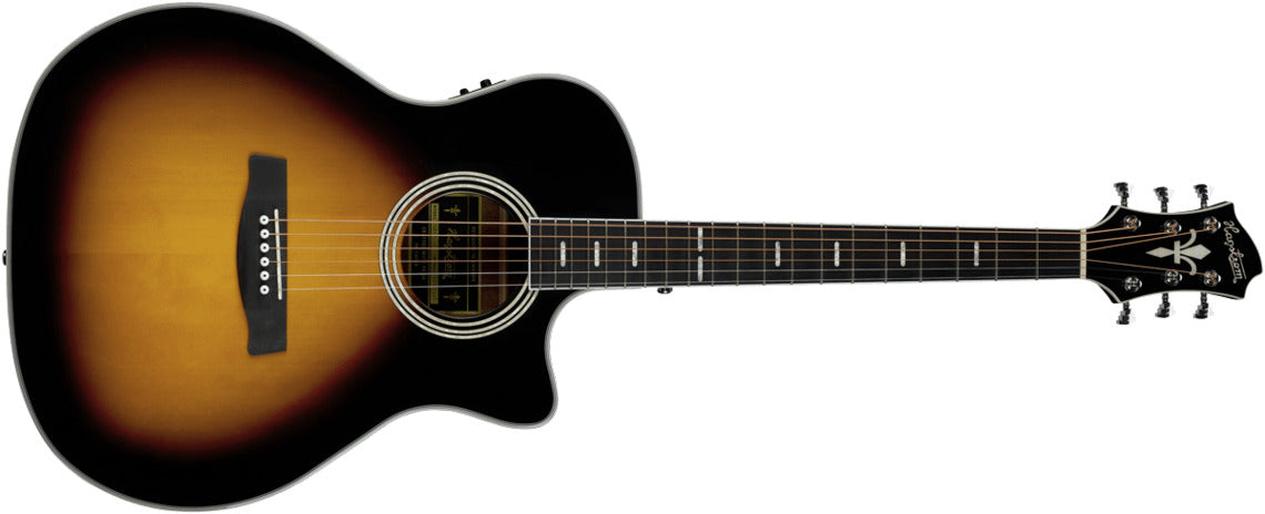 OUTLET - Hagstrom Siljan II Grand Auditorium Western Guitar (Tobacco)