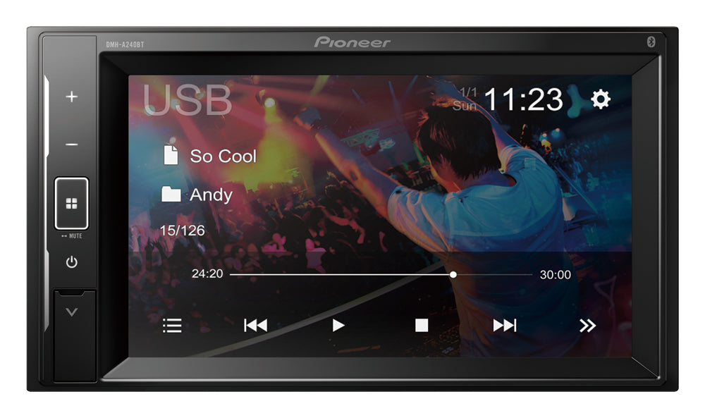 Pioneer DMH-A240BT Multimedie Bilradio m. Bluetooth