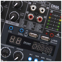 DNA EF-MIX 4, 4 kanals mixer med Bluetooth