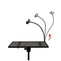 Laptop- og projektorstativ med smartphoneholder