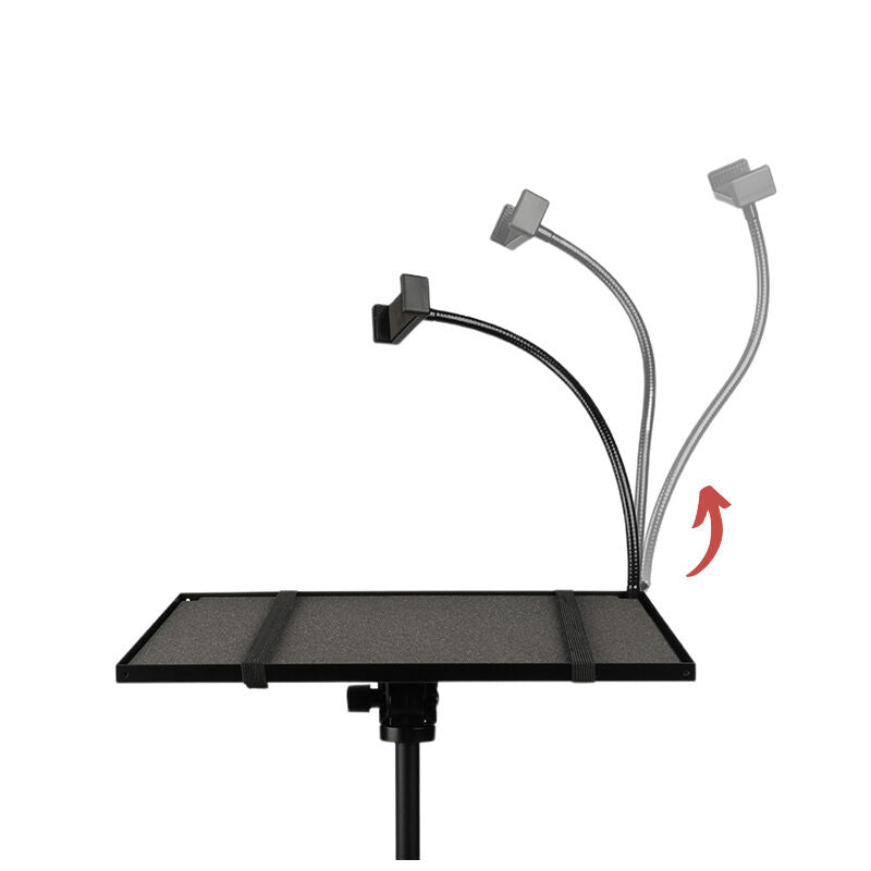 Laptop- og projektorstativ med smartphoneholder