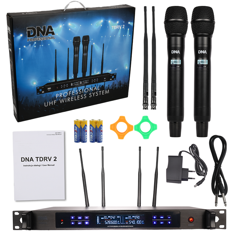 DNA TDRV 2 trådløs mikrofon 2x sender Dora
