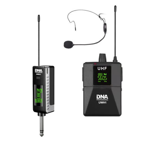 DNA UWH 1 Trådløst Headset Mikrofon System med Bodypack