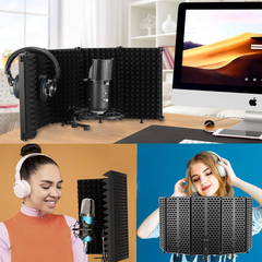 Mikrofon reflektionsfilter til studie og podcast