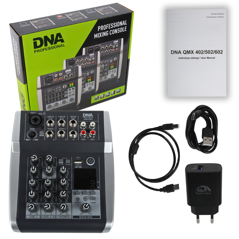 DNA QMX502 Lydmixer 5 Kanaler