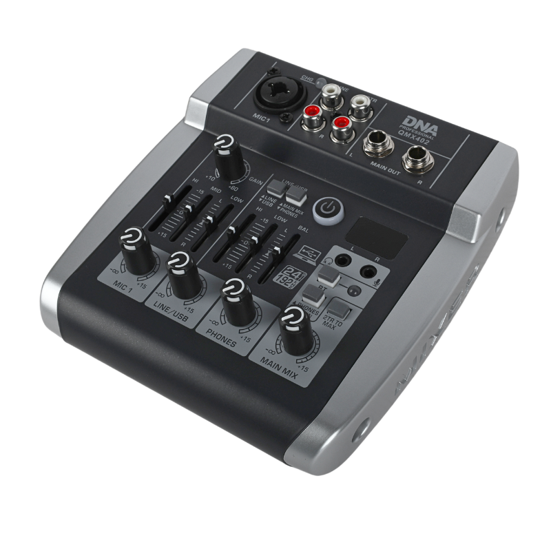 DNA QMX402 lydmixer 3 kanaler og Bluetooth