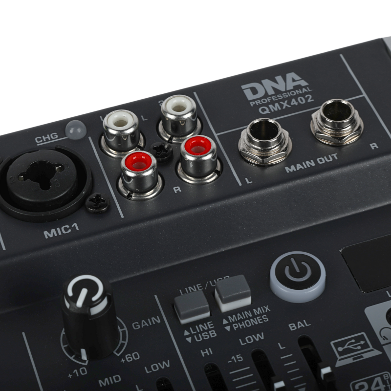 DNA QMX402 lydmixer 3 kanaler og Bluetooth