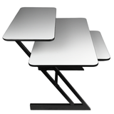 Studiebord med hylder og udtræk til keyboard (120 cm)