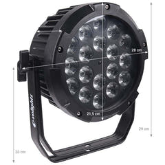 Evolights Glaze PAR IP65 LED-spot – RGBW