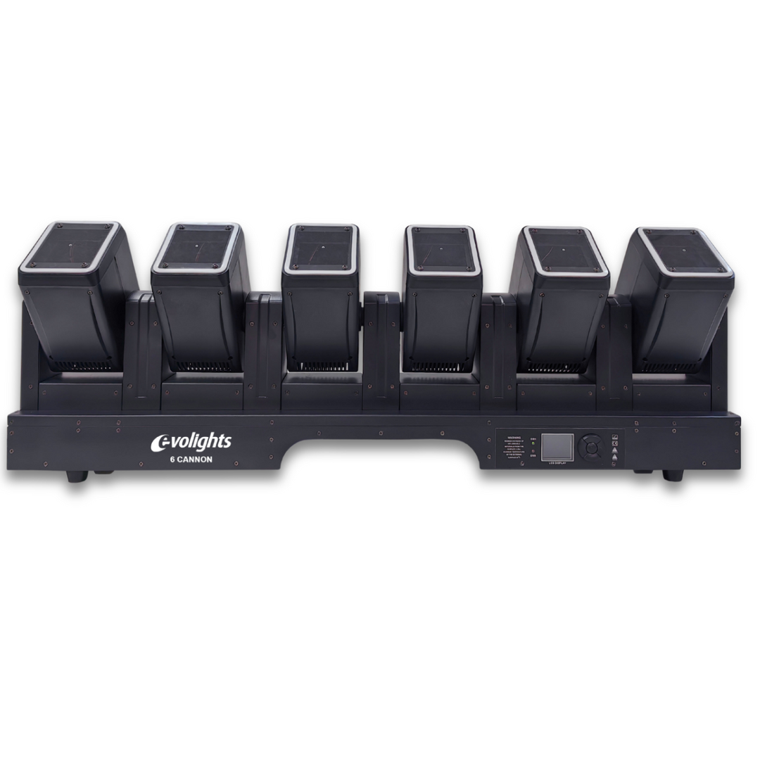 Evolights 6 Cannon Moving Bar 6x60W RGBW