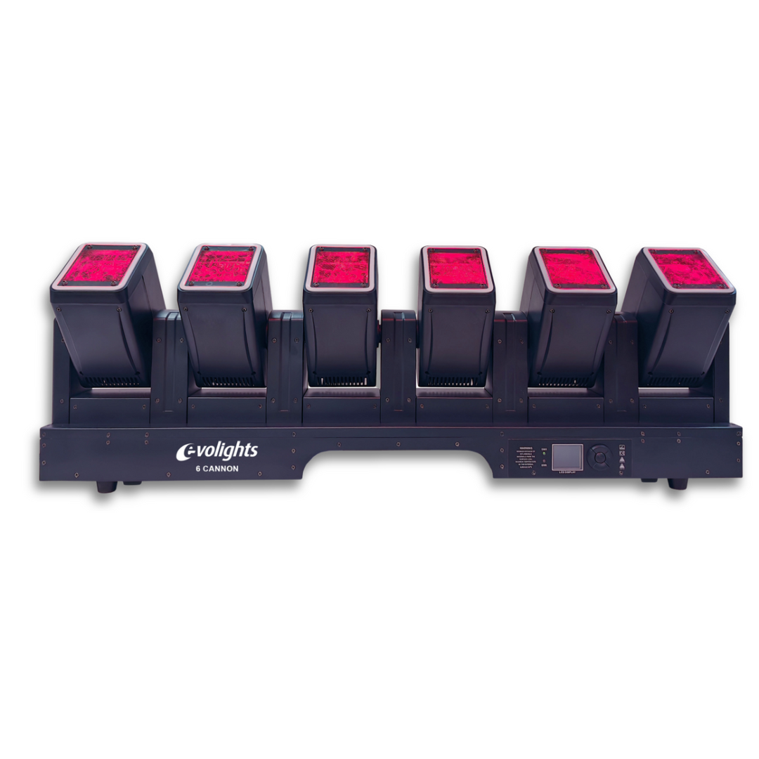 Evolights 6 Cannon Moving Bar 6x60W RGBW