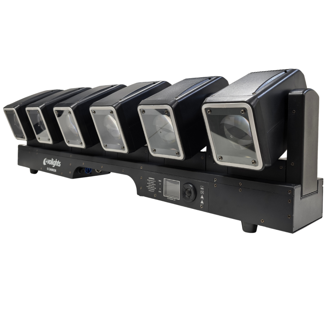 Evolights 6 Cannon Moving Bar 6x60W RGBW