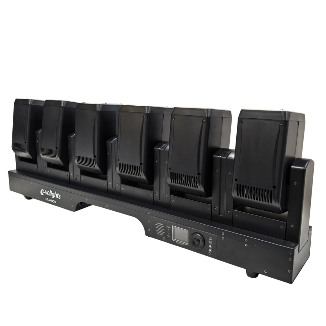 Evolights 6 Cannon Moving Bar 6x60W RGBW