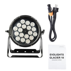 Evolights Glacier 18 LED PAR IP65 – 18 x 12 W RGBWA-UV
