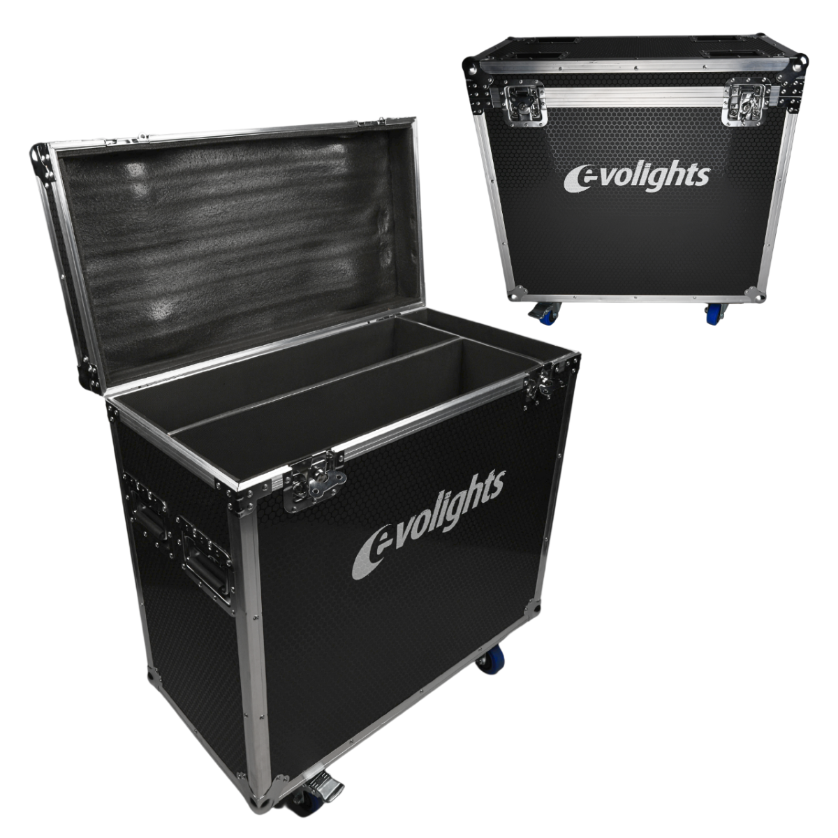 Flightcase til 2 x Evolights Lumen 7 Ring