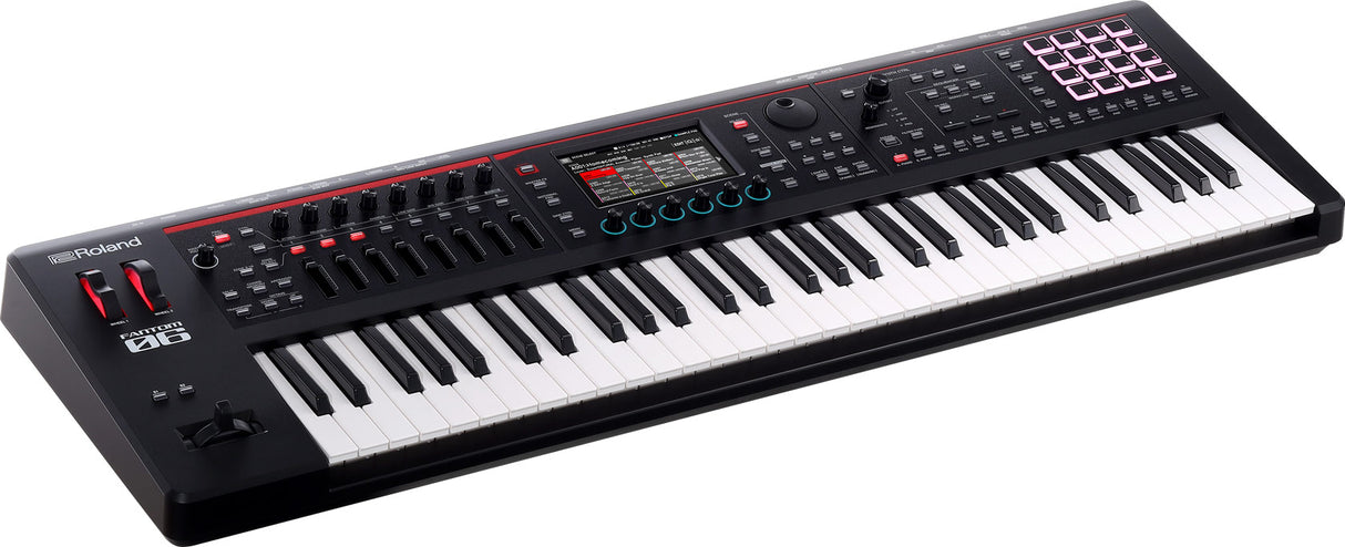 Roland Fantom-06 61 Synthesizer (Sort)
