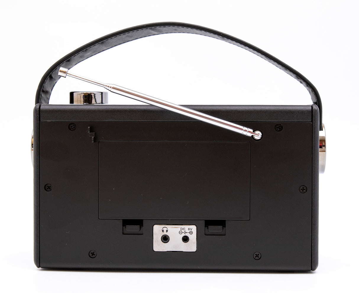 GPO Darcy Vintage Style Radio (Sort/Sølv)