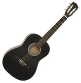 DiMavery AC-303 Klassisk Spansk Guitar 3/4 (Sort) Startpakke