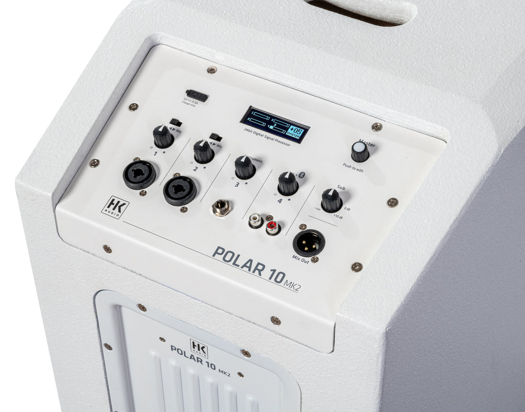 HK Audio Polar 10 MK2 - Søjlehøjttaler (Hvid)