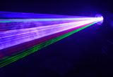 Ibiza Laserlys m. DMX og ILDA (RGB, 1100MW)