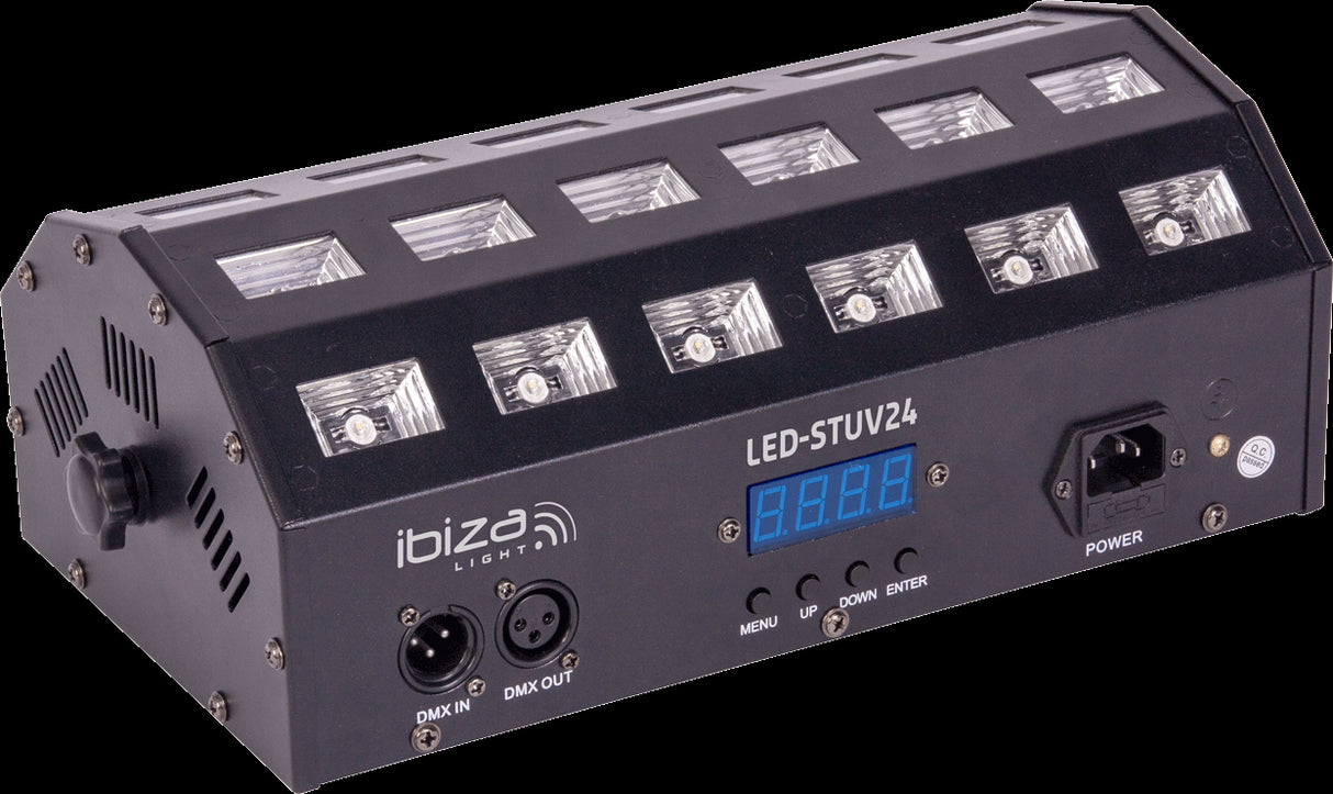 Ibiza LED Bar UV+Hvid (24x3W)